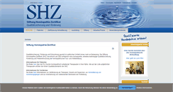Desktop Screenshot of homoeopathie-zertifikat.de